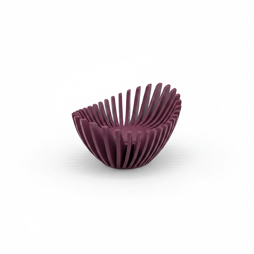 Mini Lampă de veghe LED decorativă cu design geometric modern - Purple red compozit mat, imprimare 3D Vibecraft