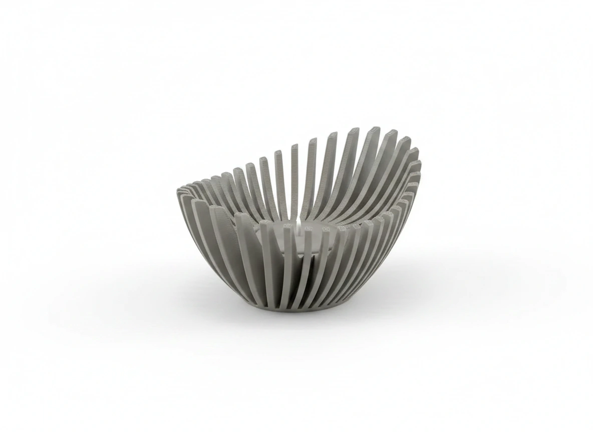 Mini Lampă de veghe LED decorativă cu design geometric modern - culoare Gri, imprimare 3D Vibecraft