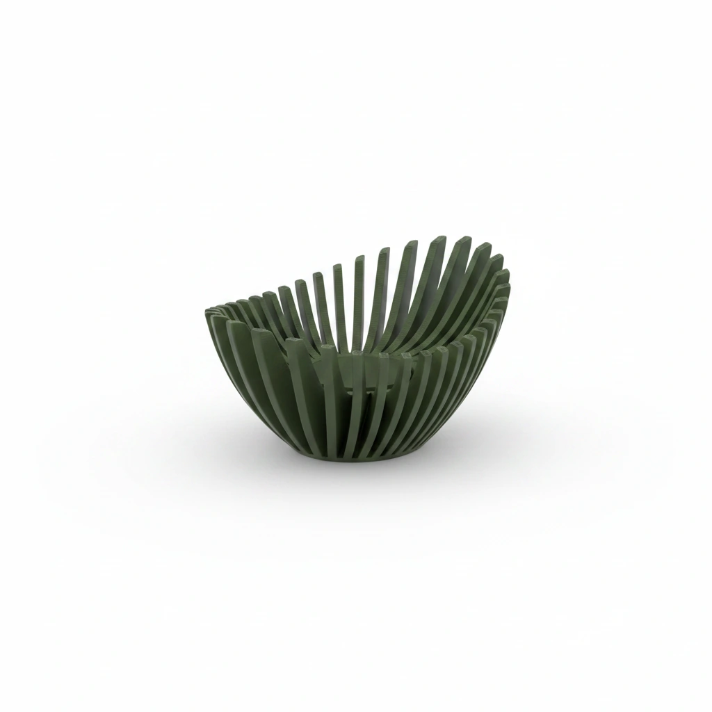 Mini Lampă de veghe LED decorativă cu design geometric modern - culoare Verde, imprimare 3D Vibecraft