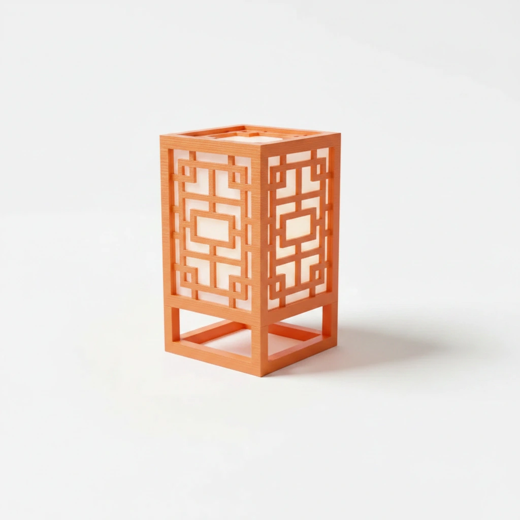 Lanternă Decorativă Suport Lumină Ambientală Design Minimalist - Orange compozit fibra de carbon, imprimare 3D Vibecraft