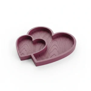 vc-mw-2803868-cf-purple-red-studio Bol Decorativ Inimi Împletite Obiecte Mici - Purple red compozit mat, imprimare 3D Vibecraft