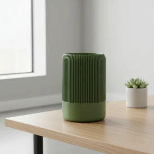Decorațiune Perete Design Modern Minimalist Stil Japandi Imprimată 3D - culoare Verde, imprimare 3D Vibecraft
