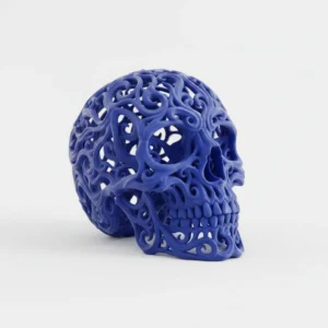 Sculptură Decorativă Ornamentală Perforată, Stil Artistic Modern - culoare Albastru, imprimare 3D Vibecraft