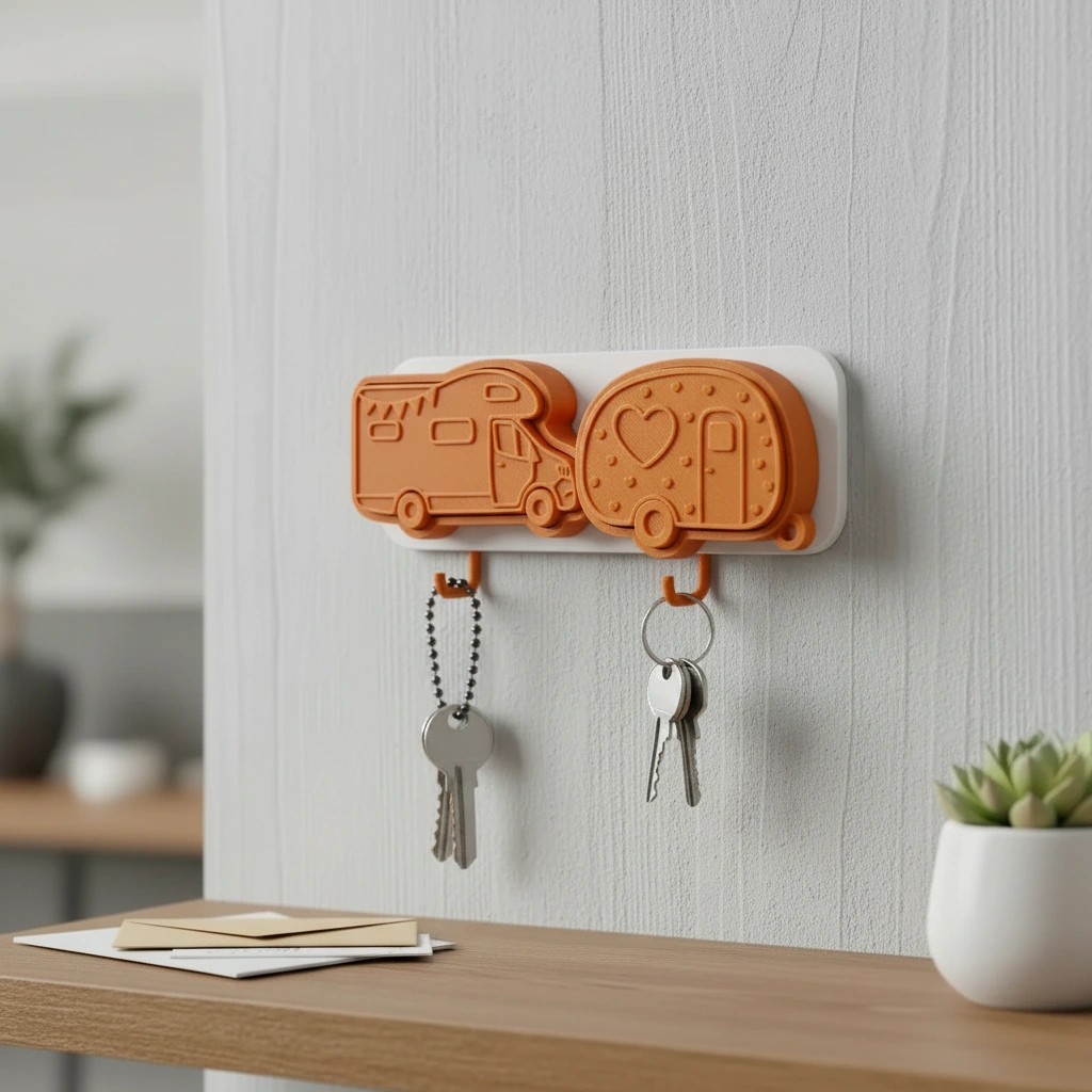 Set Brelocuri Clicker pentru Chei, Design Vehicule Rutiere, pentru decor Tactic Imprimat 3D - Orange compozit mat, imprimare 3D Vibecraft
