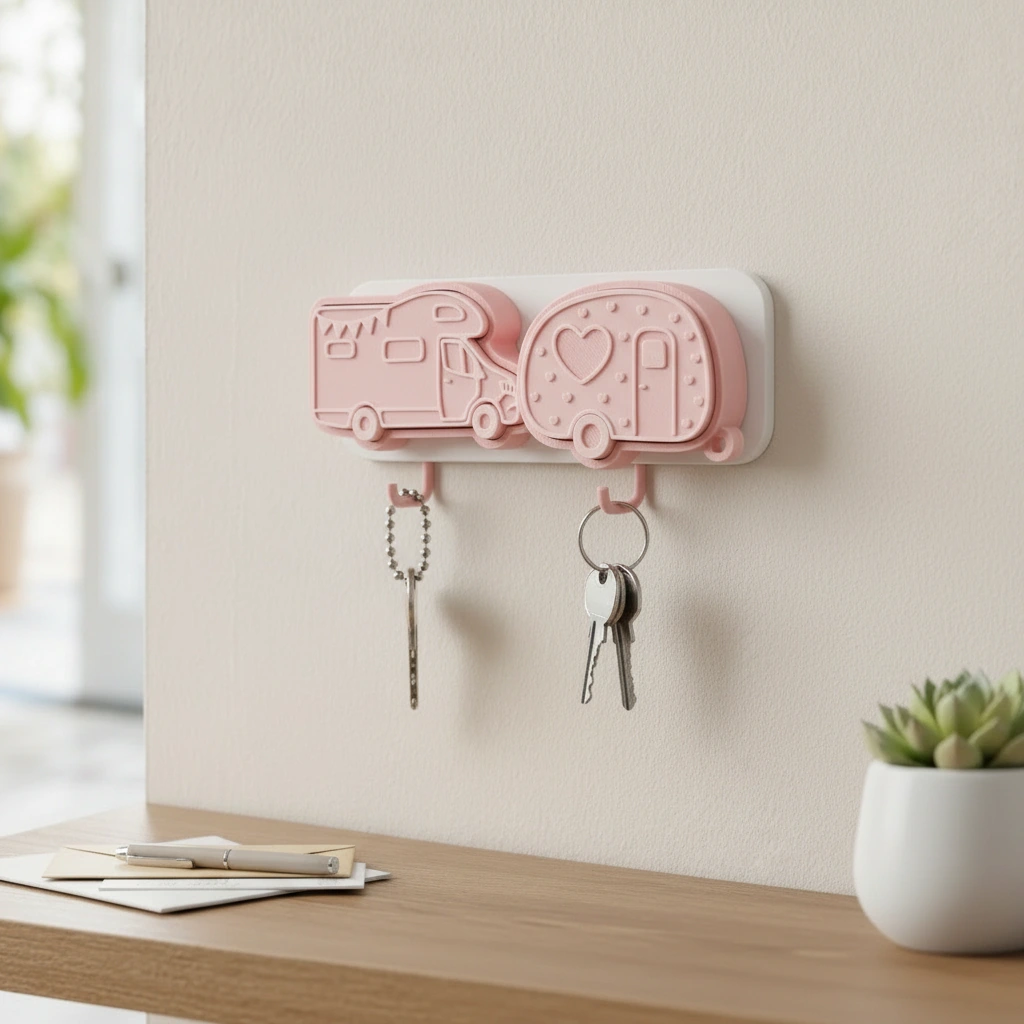 Set Brelocuri Clicker pentru Chei, Design Vehicule Rutiere, pentru decor Tactic Imprimat 3D - culoare Roz, imprimare 3D Vibecraft