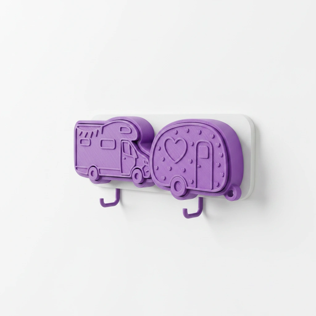 Set Brelocuri Clicker pentru Chei, Design Vehicule Rutiere, pentru decor Tactic Imprimat 3D - culoare Mov, imprimare 3D Vibecraft