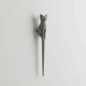 Ac de Păr Decorativ pentru Coc, Design Pisică, Imprimat 3D - culoare Gri, imprimare 3D Vibecraft