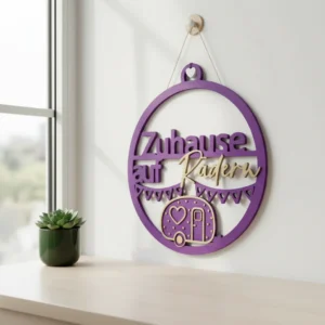 vc-mw-2931358-purple-lifestyle Decorațiune Perete Tematică Acasă pe Roți Design Minimalist - culoare Mov, imprimare 3D Vibecraft