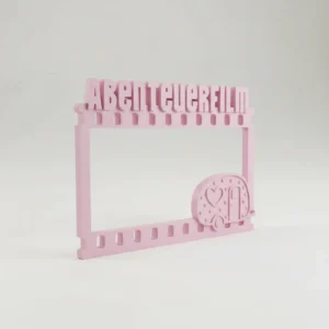 Artă Decorativă de Perete 'Abenteuerfilm' cu Design Filmstrip și Caravană Imprimată 3D - culoare Roz, imprimare 3D Vibecraft