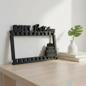 Accesoriu Decorativ Tematic Zile de Naștere Plastic - Negru compozit mat, imprimare 3D Vibecraft