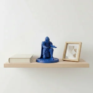 vc-mw-2975370-blue-lifestyle Figurină Decorativă Cavaler, Suport Periuță de Dinți, Ornament Birou - culoare Albastru, imprimare 3D Vibecraft