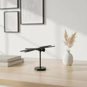 Decor de Perete Libelulă Stil Modern - Negru compozit mat, imprimare 3D Vibecraft