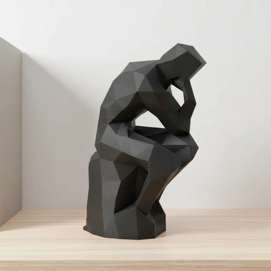 Suport Carte Decorativ Imprimat 3D Stil Gânditor - culoare Negru, produs imprimat 3D Vibecraft