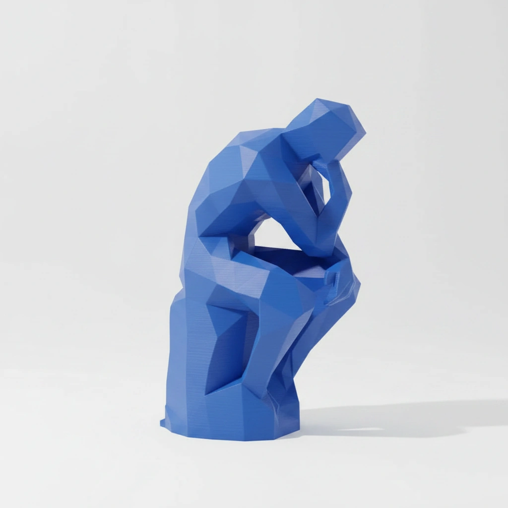 Suport Carte Decorativ Imprimat 3D Stil Gânditor - culoare Albastru, imprimare 3D Vibecraft