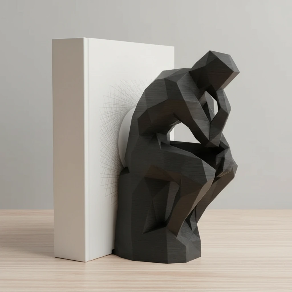 Suport Carte Decorativ Imprimat 3D Stil Gânditor - variante de culoare, produs imprimat 3D Vibecraft