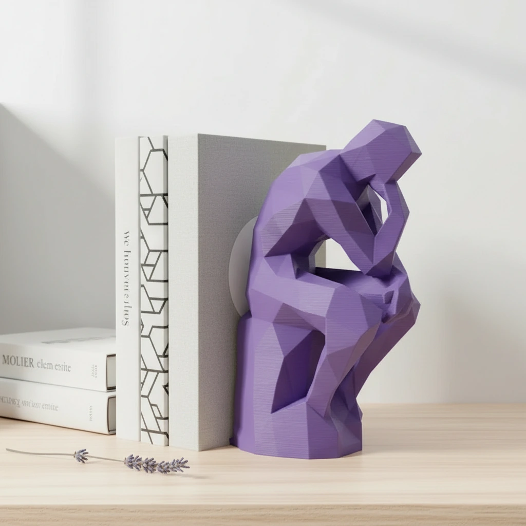 Suport Carte Decorativ Imprimat 3D Stil Gânditor - culoare Mov, imprimare 3D Vibecraft