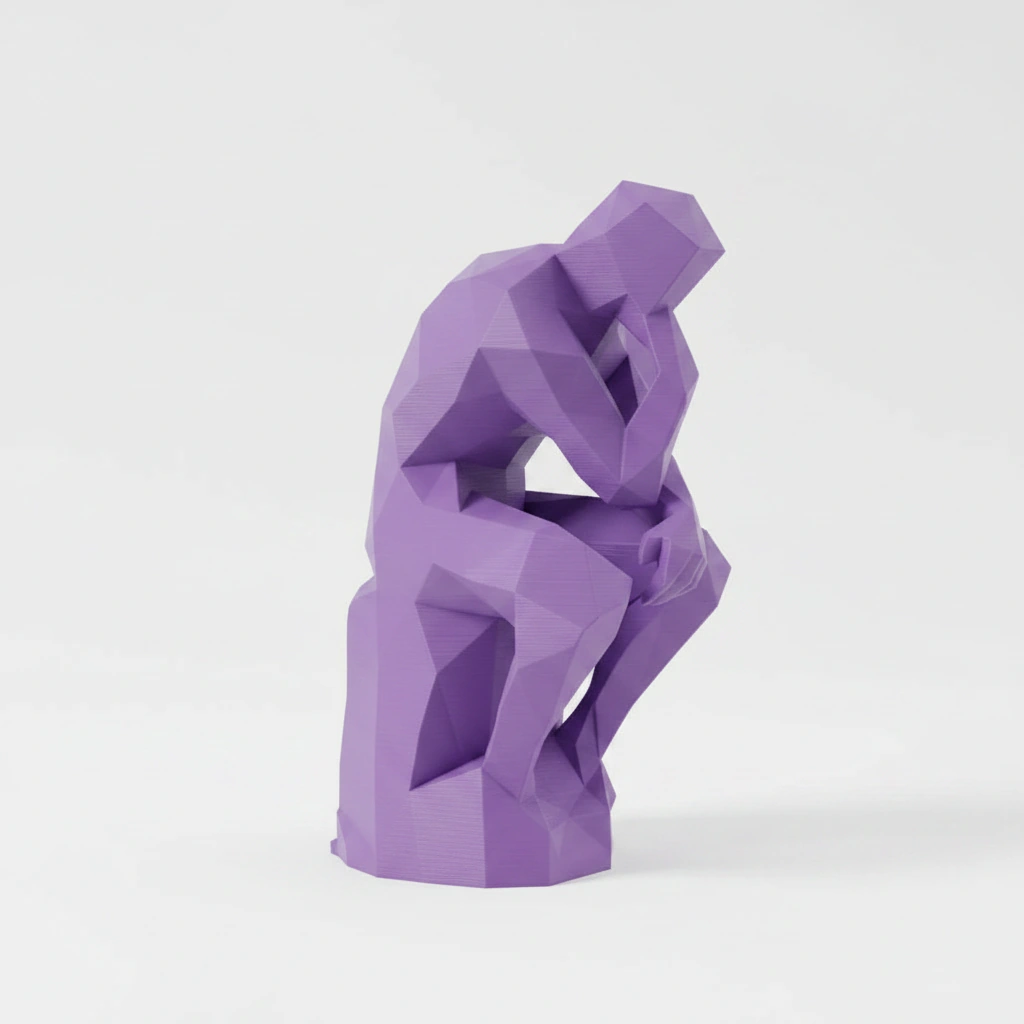 Suport Carte Decorativ Imprimat 3D Stil Gânditor - culoare Mov, imprimare 3D Vibecraft