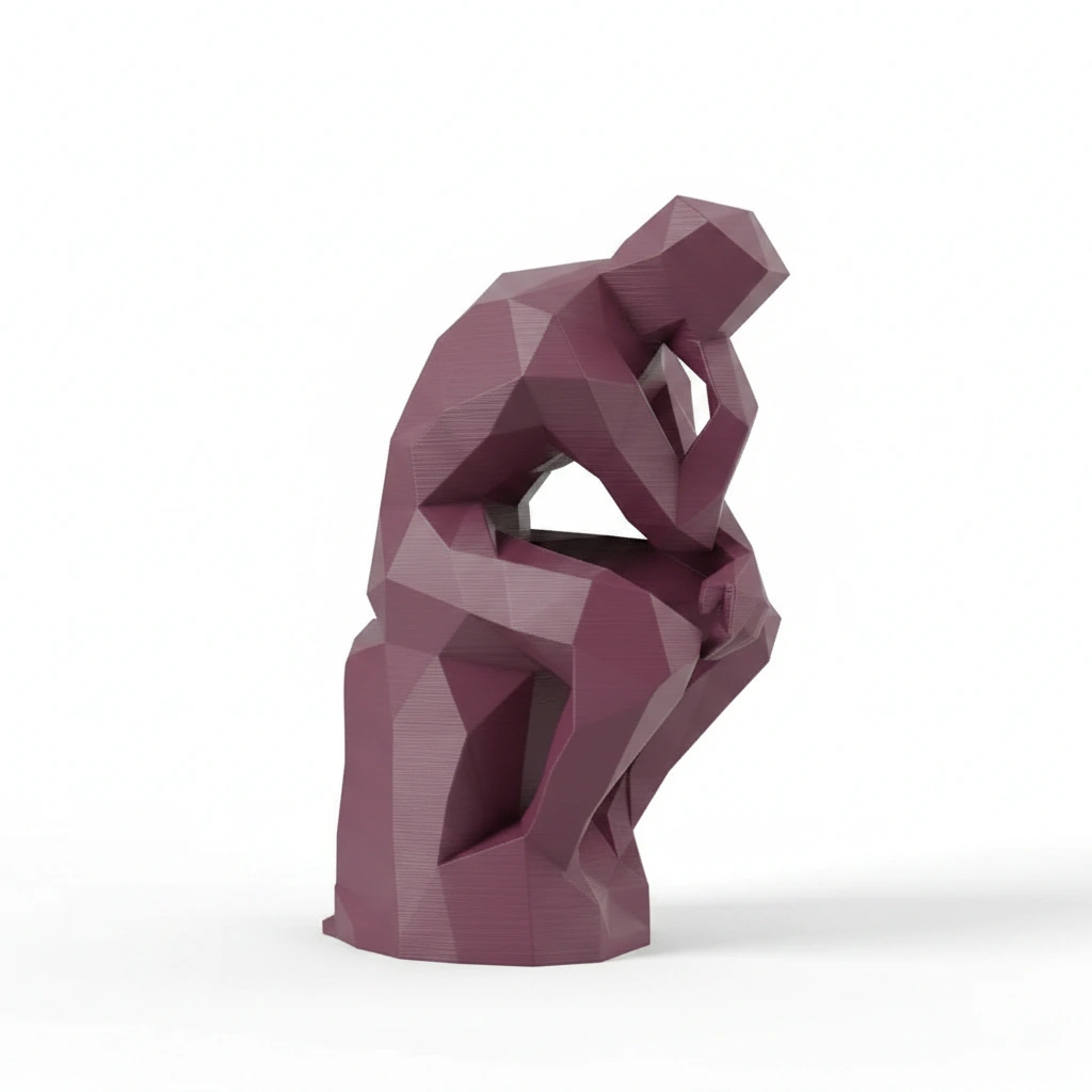 Suport Carte Decorativ Imprimat 3D Stil Gânditor - culoare Roșu, imprimare 3D Vibecraft