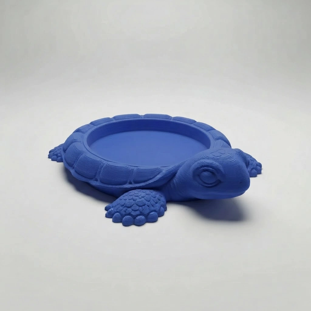 Organizator Decorativ Broască Țestoasă, Suport Tavă pentru Obiecte Mici - culoare Albastru, imprimare 3D Vibecraft