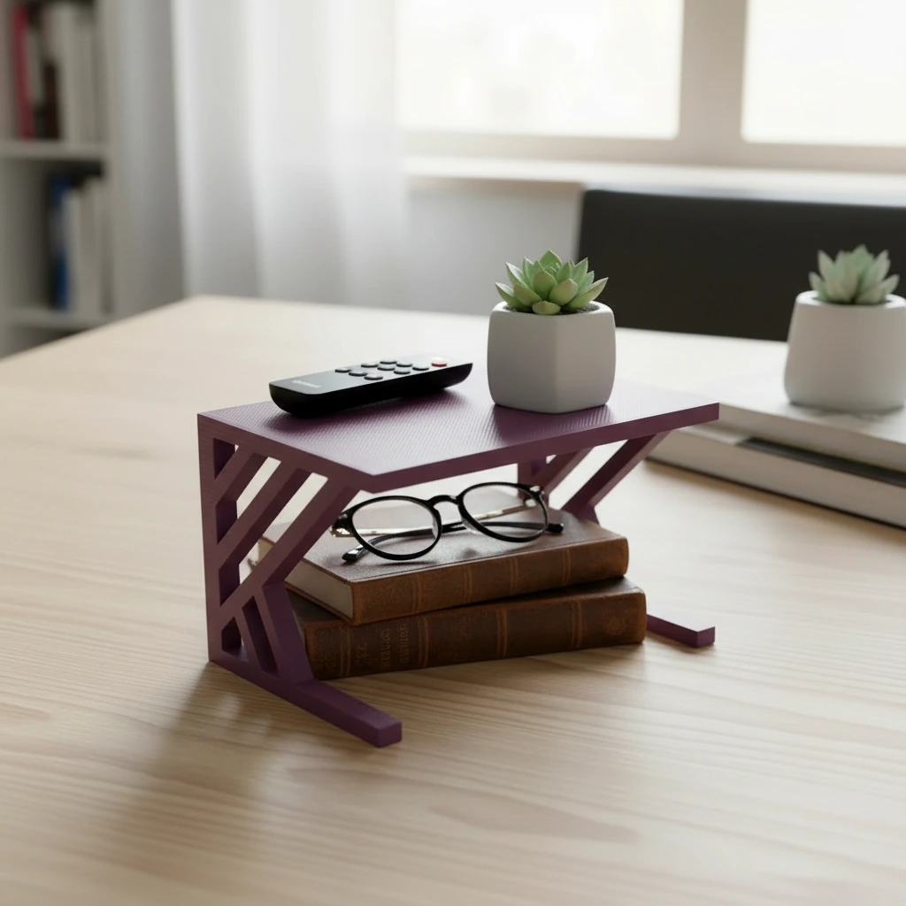 Raft Organizator Etajerat Universal pentru Obiecte Mici - Purple red compozit mat, imprimare 3D Vibecraft