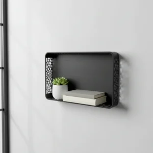 Tavă Organizator Birou Decorativ Imprimat 3D Design Modern - Negru compozit mat, imprimare 3D Vibecraft