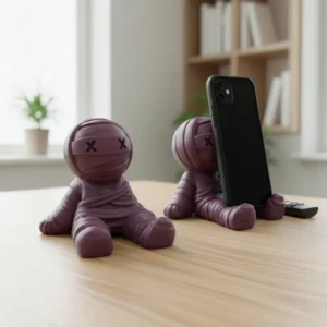 Suport Decorativ Stilizat pentru și Telecomandă, Imprimat 3D - Purple red compozit mat, imprimare 3D Vibecraft