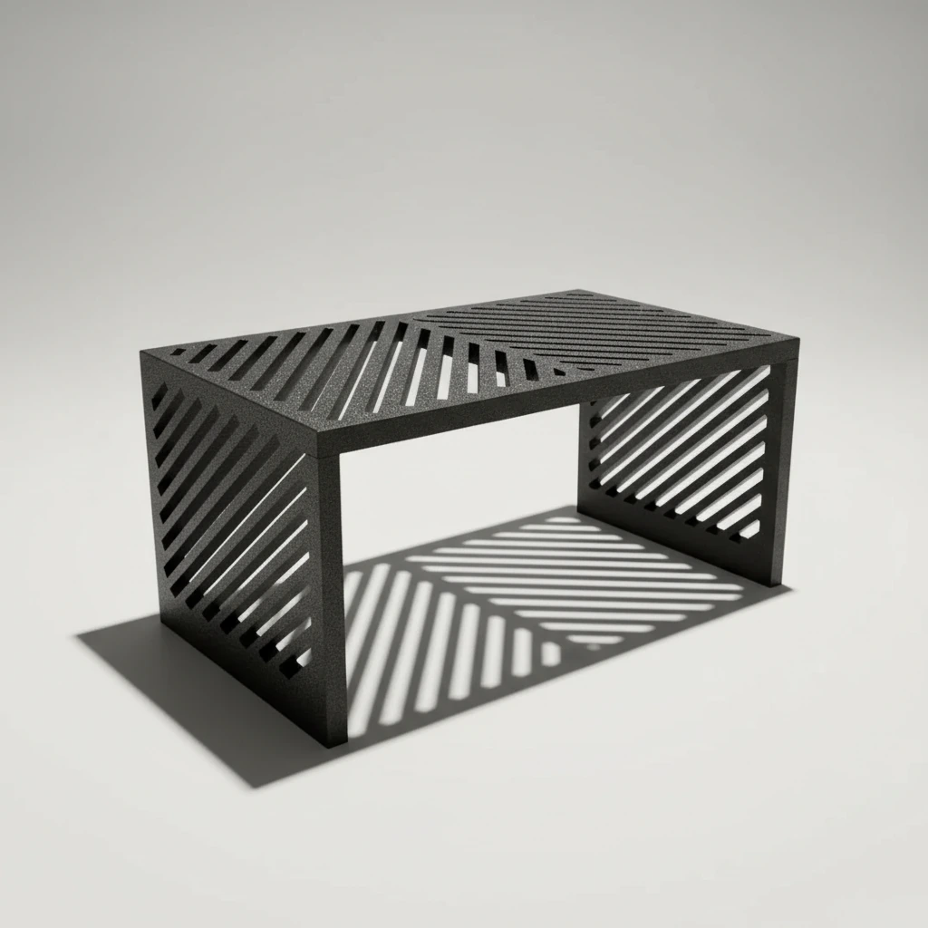 Mini Raft Suport Etajeră Organizator Multi-funcțional pentru Birou și Casă - culoare Negru, produs imprimat 3D Vibecraft