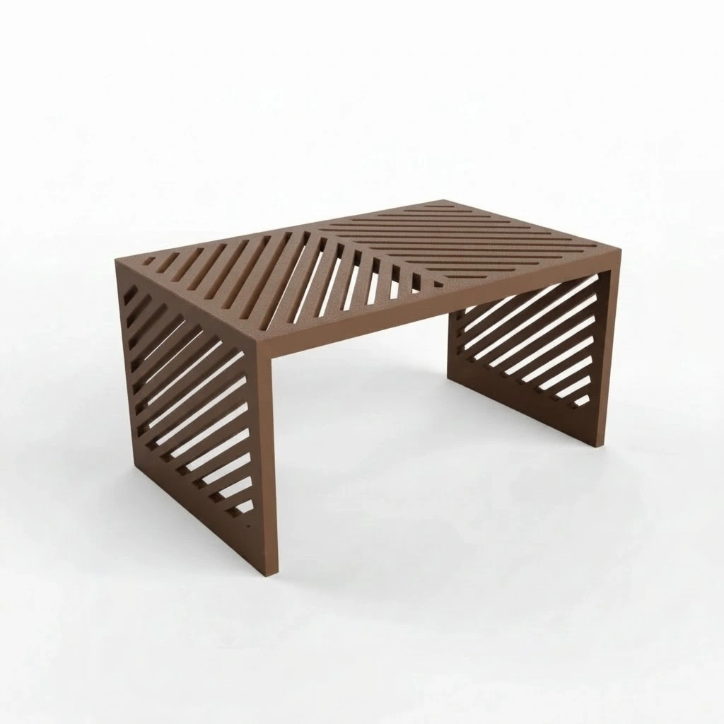 Mini Raft Suport Etajeră Organizator Multi-funcțional pentru Birou și Casă - culoare Maro, imprimare 3D Vibecraft
