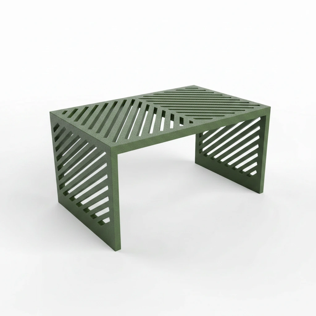 Mini Raft Suport Etajeră Organizator Multi-funcțional pentru Birou și Casă - Olive green compozit mat, imprimare 3D Vibecraft