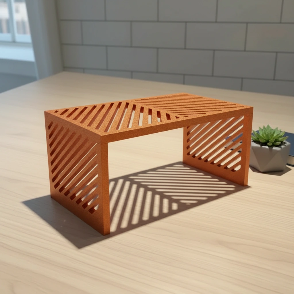 Mini Raft Suport Etajeră Organizator Multi-funcțional pentru Birou și Casă - Orange compozit mat, imprimare 3D Vibecraft