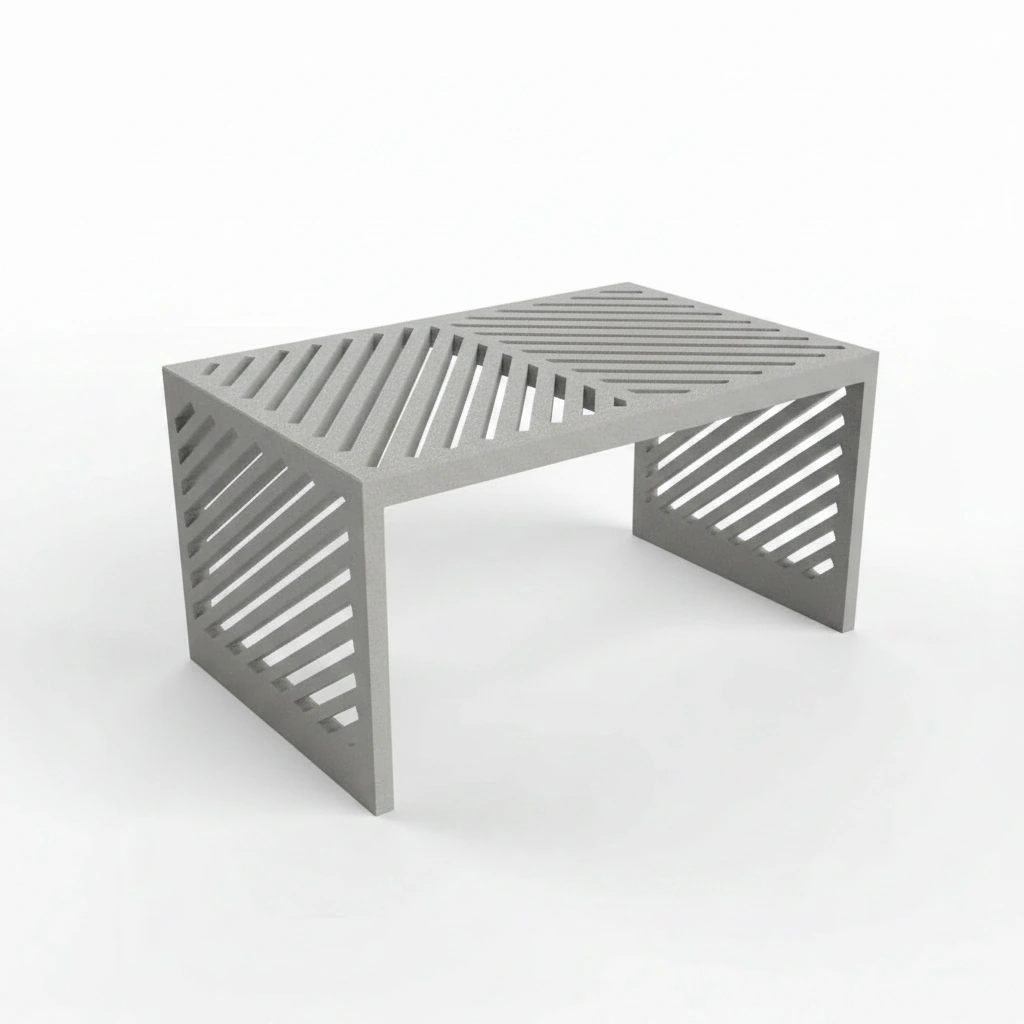 Mini Raft Suport Etajeră Organizator Multi-funcțional pentru Birou și Casă - culoare Gri, imprimare 3D Vibecraft