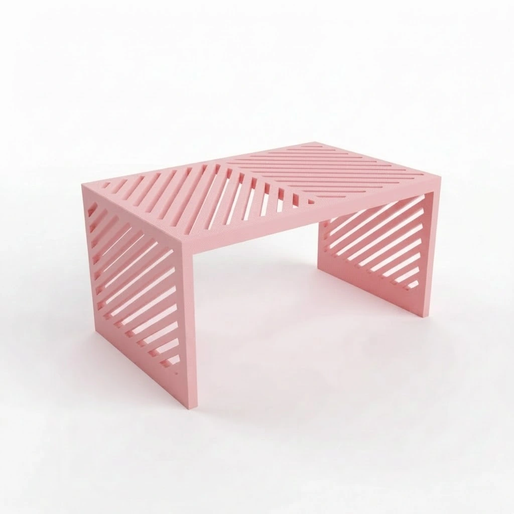 Mini Raft Suport Etajeră Organizator Multi-funcțional pentru Birou și Casă - culoare Roz, imprimare 3D Vibecraft