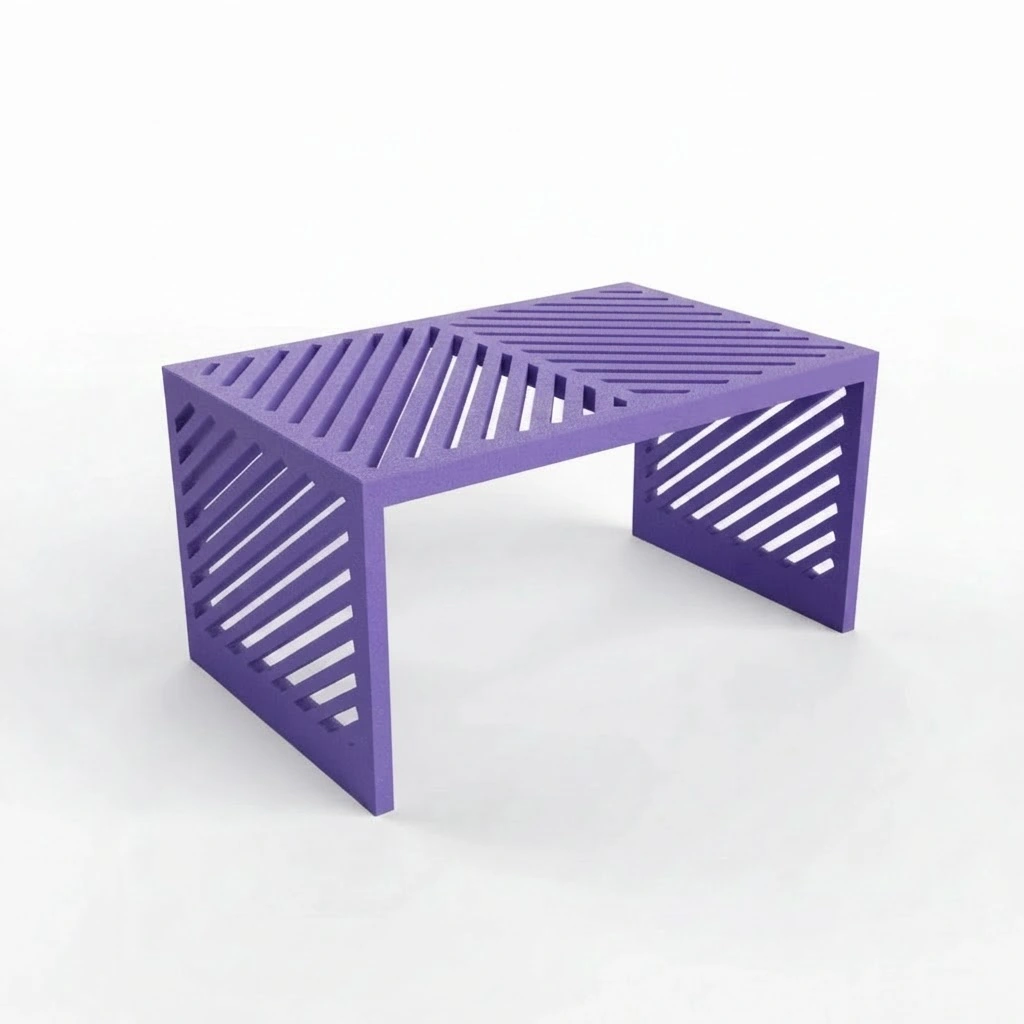 Mini Raft Suport Etajeră Organizator Multi-funcțional pentru Birou și Casă - culoare Mov, imprimare 3D Vibecraft