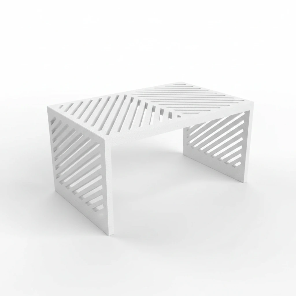 Mini Raft Suport Etajeră Organizator Multi-funcțional pentru Birou și Casă - culoare Alb, produs imprimat 3D Vibecraft