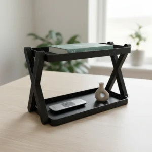 Mini Raft Organizator Design Modern cu Două Nivele Suport Decorativ - variante de culoare, produs imprimat 3D Vibecraft