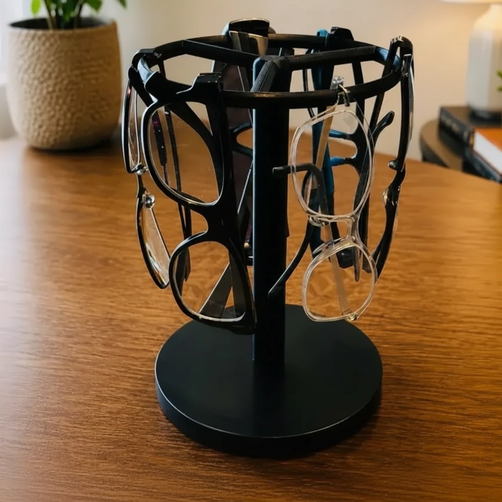 Turn Rotativ Organizator pentru Ochelari de Vedere și de Soare - variante de culoare, produs imprimat 3D Vibecraft