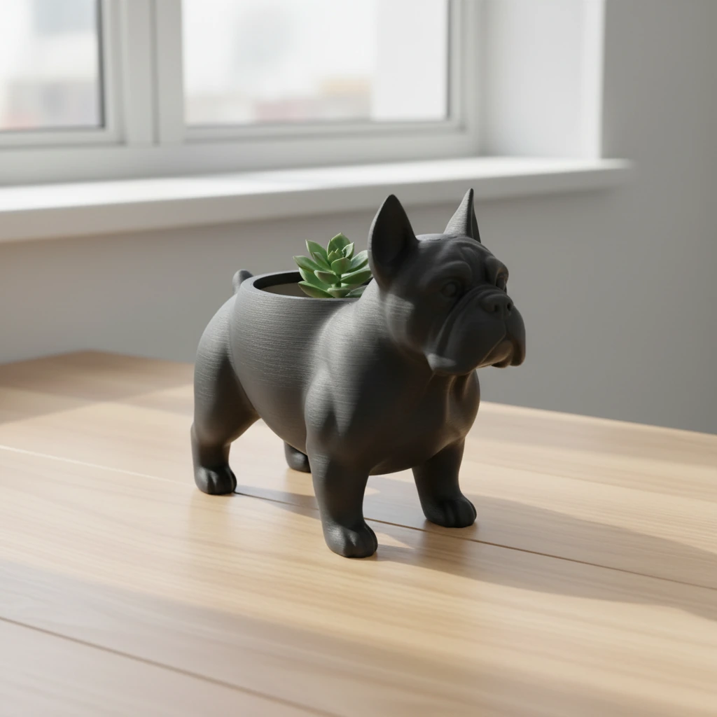 Mini Ghiveci Decorativ Animalut Imprimat 3D pentru Plante Mici si Suculente - variante de culoare, produs imprimat 3D Vibecraft