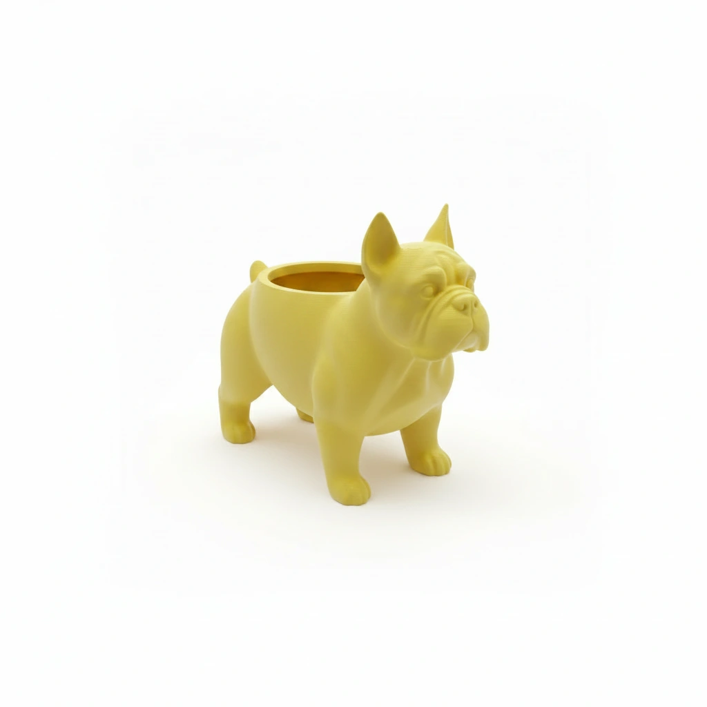 Mini Ghiveci Decorativ Animalut Imprimat 3D pentru Plante Mici si Suculente - culoare Galben, imprimare 3D Vibecraft