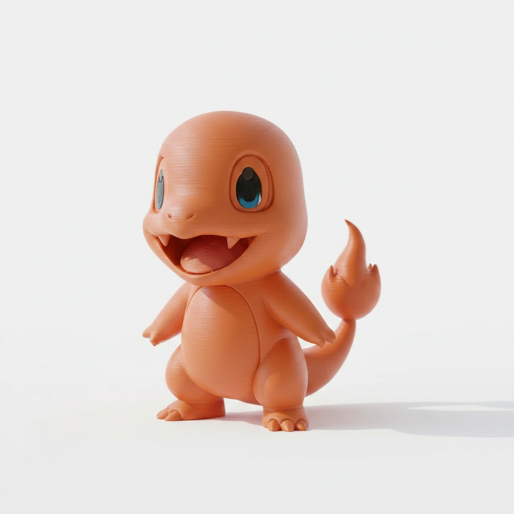 Figurină Decorativă Scenă Umoristică cu Personaj Stilizat - Orange compozit mat, imprimare 3D Vibecraft