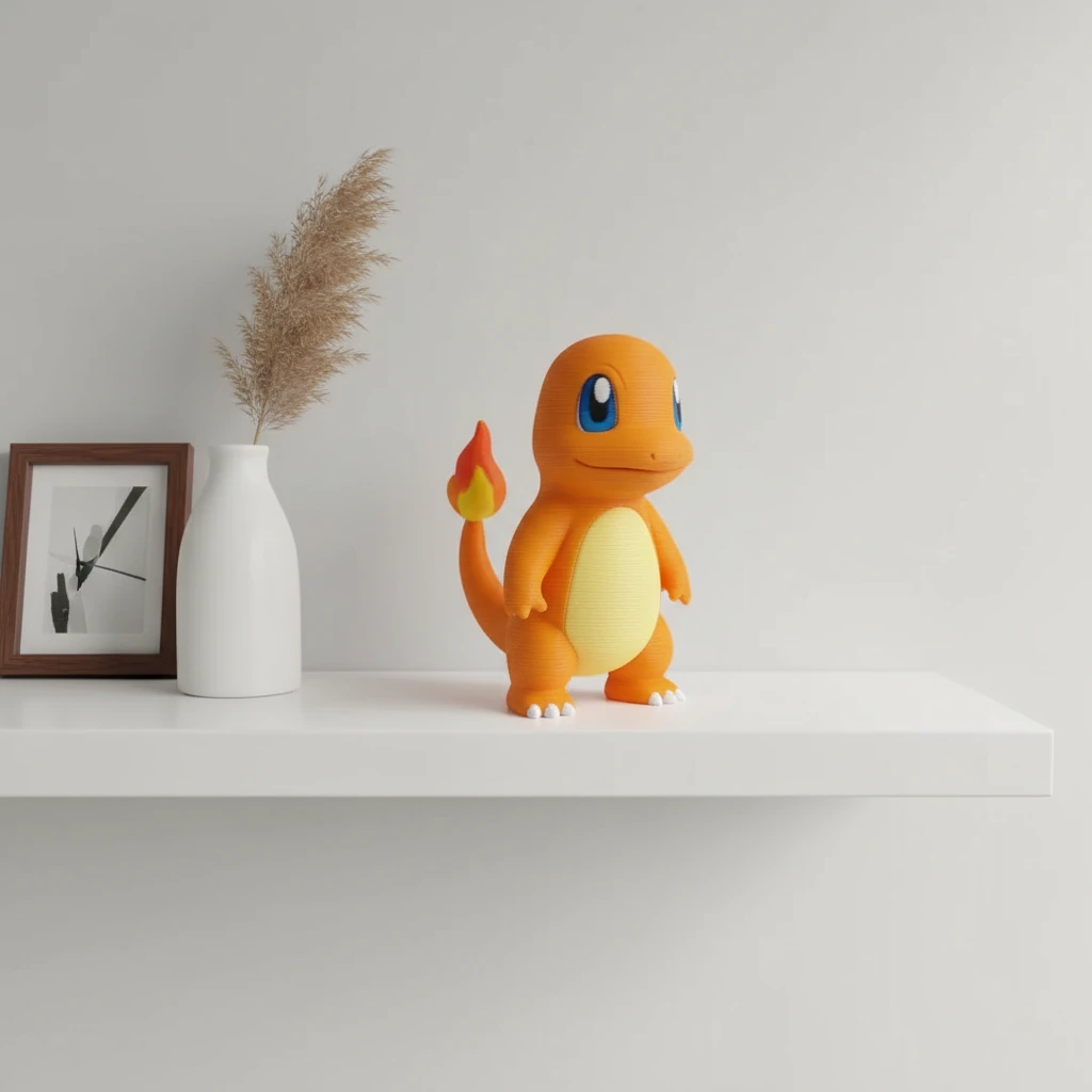 Figurină Decorativă Scenă Umoristică cu Personaj Stilizat - culoare Alb, produs imprimat 3D Vibecraft