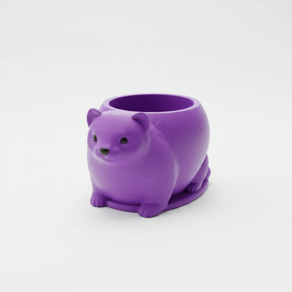 Mini Ghiveci Decorativ Animalut Tip Dihor Imprimat 3D - culoare Mov, imprimare 3D Vibecraft
