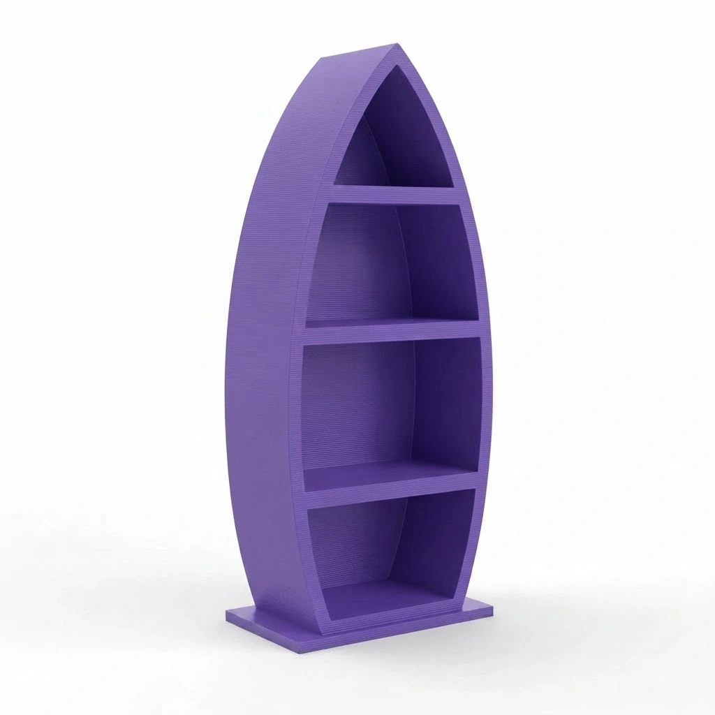Figurină Decorativă Cactus Yoga, Accent Relaxant pentru Spațiu - culoare Mov, imprimare 3D Vibecraft