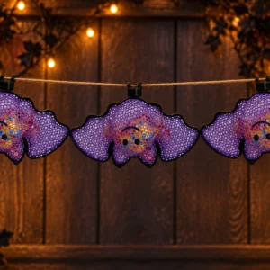 Set 3 lilieci suspendați Halloween pentru decor și bomboane - imagine produs, produs imprimat 3D Vibecraft