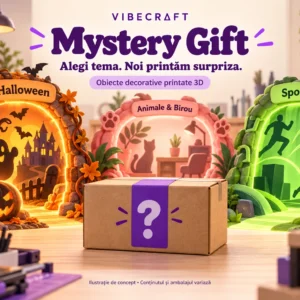 Mystery Gift Vibecraft - ilustrație AI de concept; conținutul și ambalajul variază
