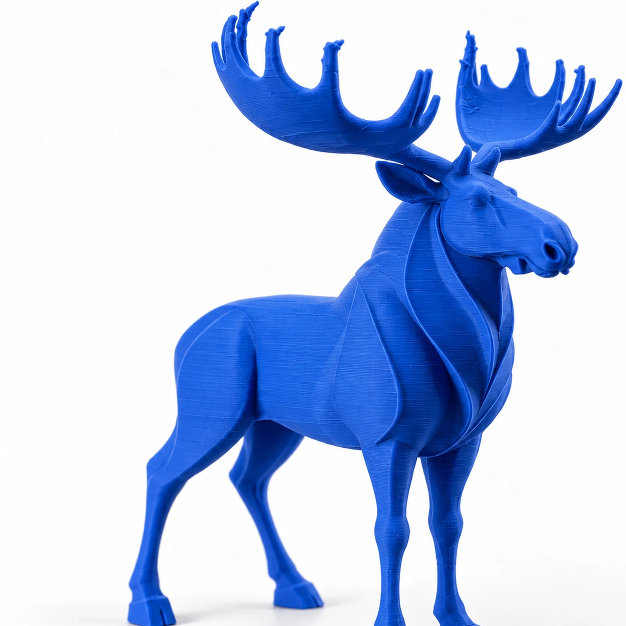 Figurină decorativă elan nordic, imprimată 3D - 8,6 × 6,5 × 10 cm - culoare Albastru, imprimare 3D Vibecraft