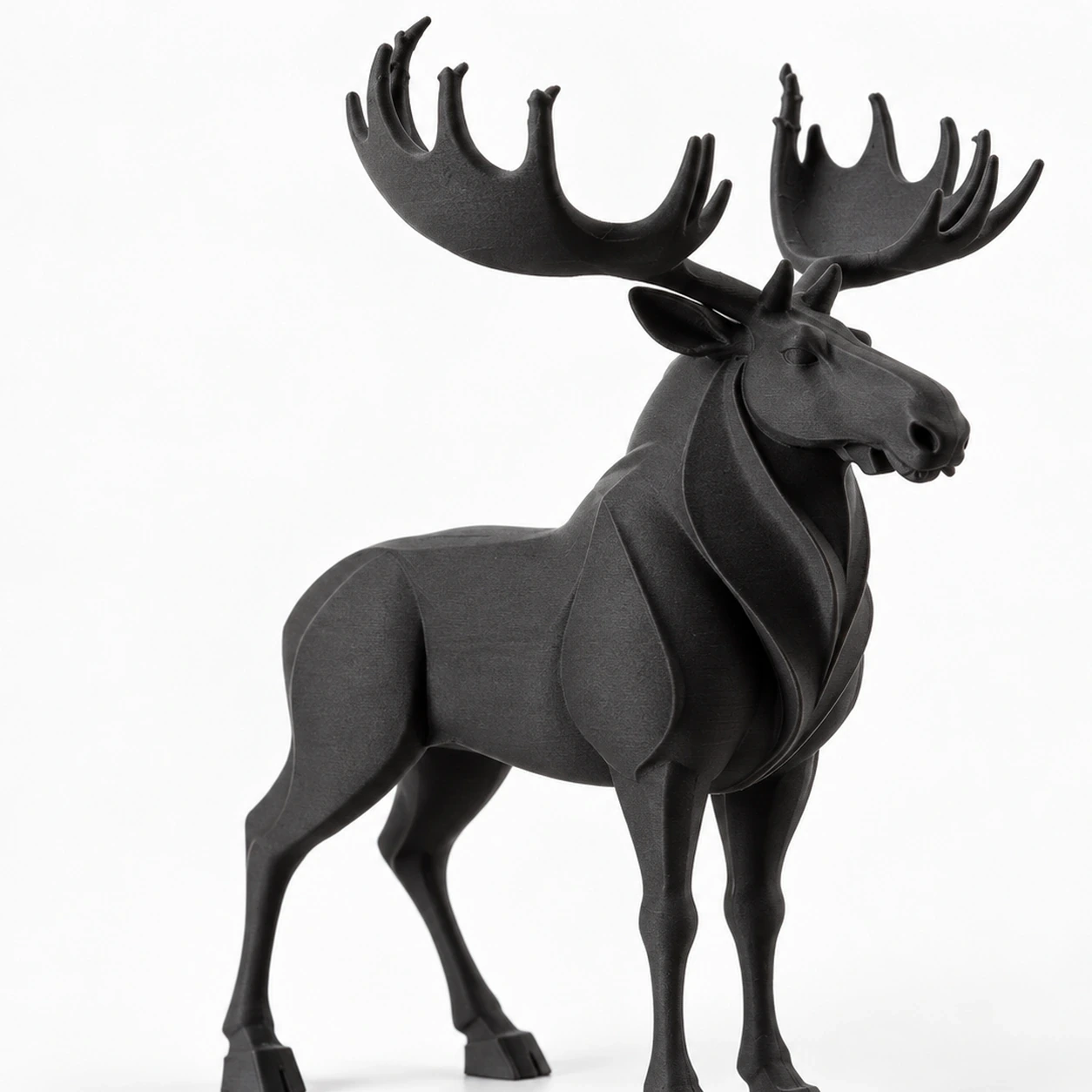 Figurină decorativă elan nordic, imprimată 3D - 8,6 × 6,5 × 10 cm - imagine produs, produs imprimat 3D Vibecraft